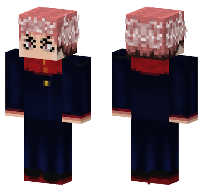 Itadori Yuji Skin Minecraft Bedrock skin