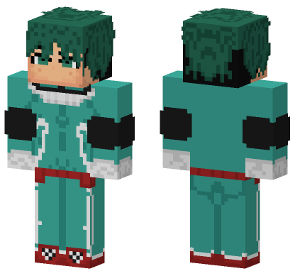 Izuku Midorya Deku Season 1 Minecraft Bedrock skin