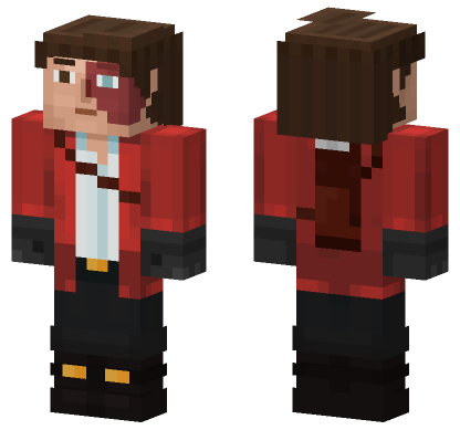Izumaki Kisube Mask Minecraft Bedrock skin