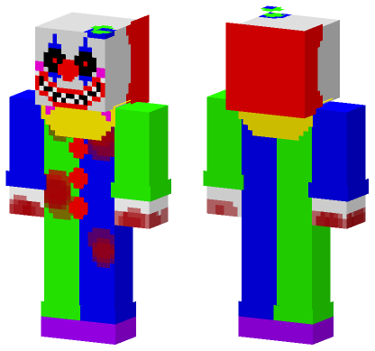 Jack De Clown Twisted Minded Minecraft Bedrock skin