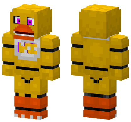 Jack O Chica Minecraft Bedrock skin