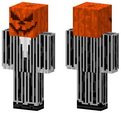 Jack Skellington Halloween Minecraft Bedrock skin