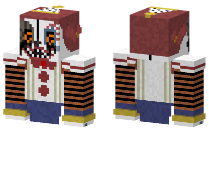 Jackie Damaged Clown Minecraft Bedrock skin