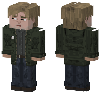 James Sunderland Silent Hill 2 Minecraft Bedrock skin