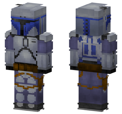 Jango Fett Bounty Hunter Minecraft Bedrock skin