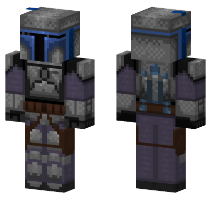 Jango Fett Star Wars Minecraft Bedrock skin
