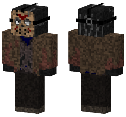 Jason Voorhees Mask Minecraft Bedrock skin