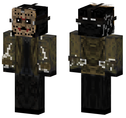 Jason Voorhees Mask Skin Minecraft Bedrock skin