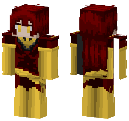 Jean Grey Dark Phoenix Minecraft Bedrock skin