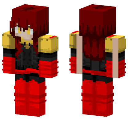 Jean Grey Dark Phoenix Marvel Minecraft Bedrock skin