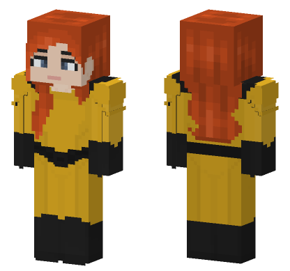 Jean Grey Marvel Comics Minecraft Bedrock skin
