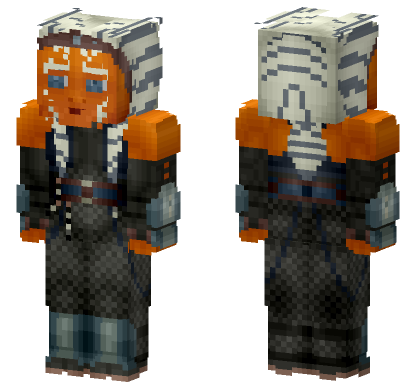 Jedi Ahsoka Tano Mandalorian Minecraft Bedrock skin