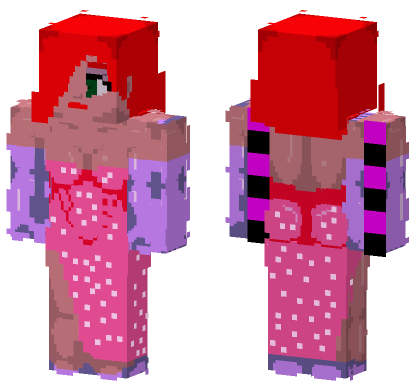 Jessica Rabbit Skin Minecraft Bedrock skin