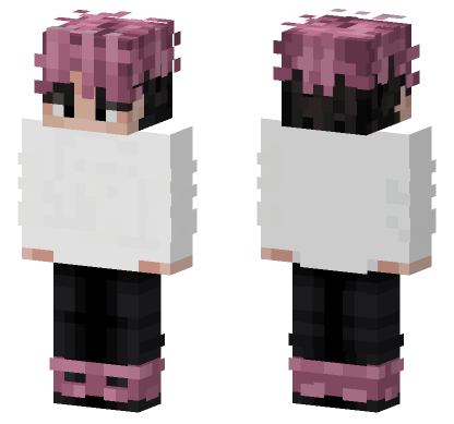 JJK28 Pink And Black Minecraft Bedrock skin