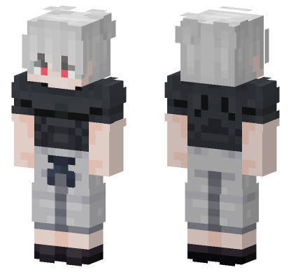 Jjk41 Grey Outfit Minecraft Bedrock skin