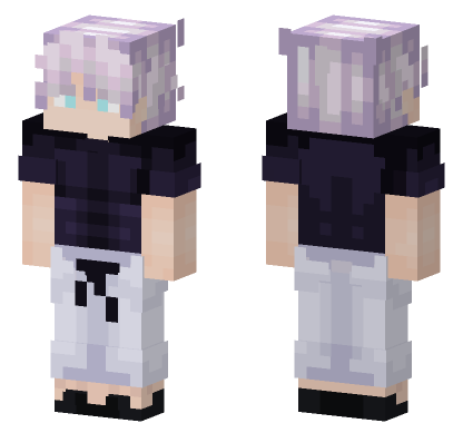 Jjk54 White Outfit Minecraft Bedrock skin