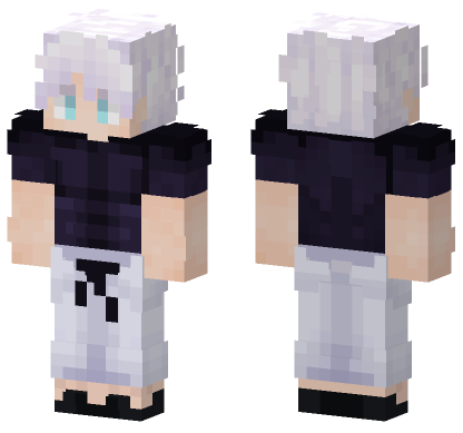 Jjk66 White Hair Girl Minecraft Bedrock skin