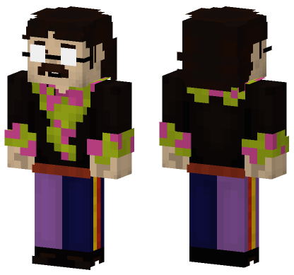 John Lennon Yellow Submarine Minecraft Bedrock skin