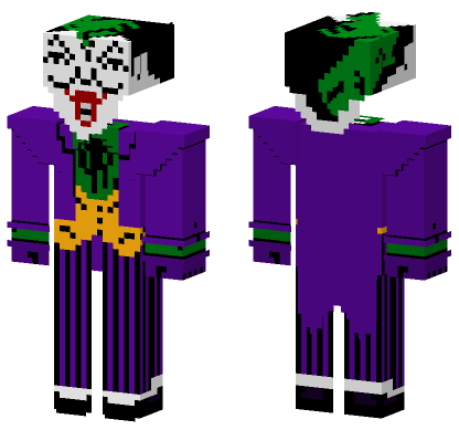 Joker Comic Classic HD Minecraft Bedrock skin