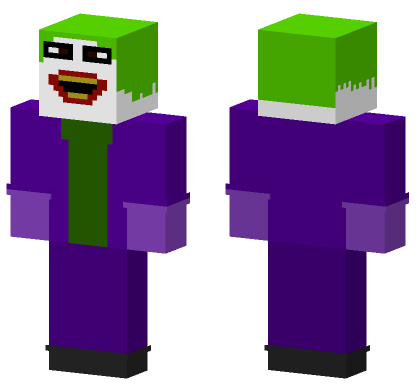 Joker The Clown Minecraft Bedrock skin