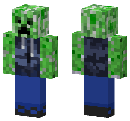 Jolly Creeper Minecraft Bedrock skin