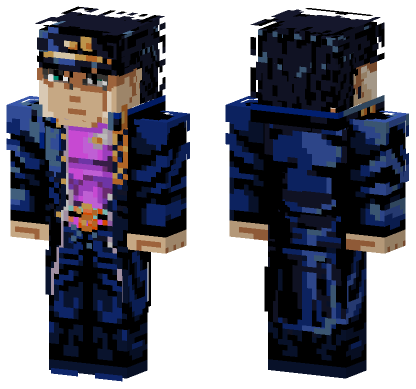 Jotaro Kujo Minecraft Bedrock skin