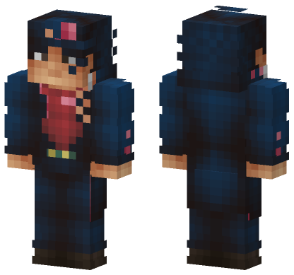 Jotaro Kujo OVA Minecraft Bedrock skin