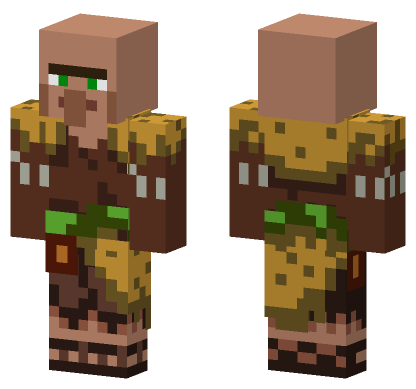 Jungle Villager Minecraft Bedrock skin