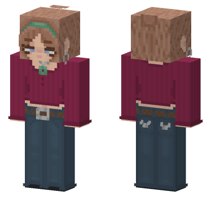 Just A Girl Minecraft Bedrock skin