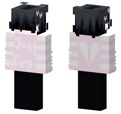 Just Cry Outfit Minecraft Bedrock skin