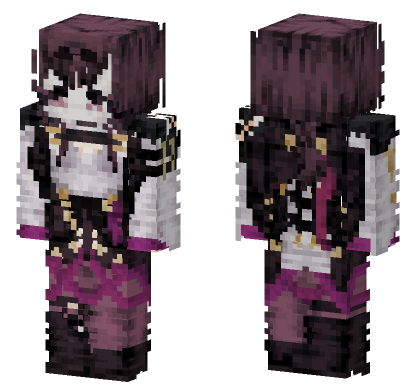 Kafka Honkai Star Rail Minecraft Bedrock skin
