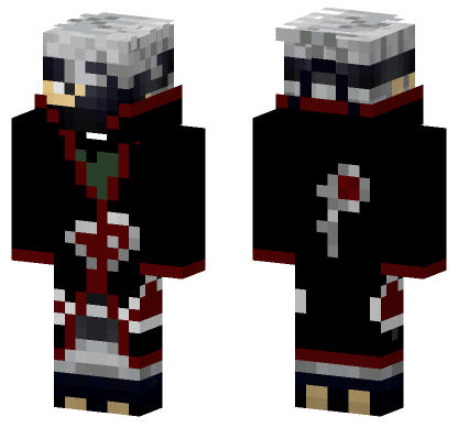 Kakashi Akatsuki Skin Minecraft Bedrock skin