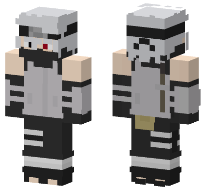 Kakashi Ambu Sharingan Minecraft Bedrock skin