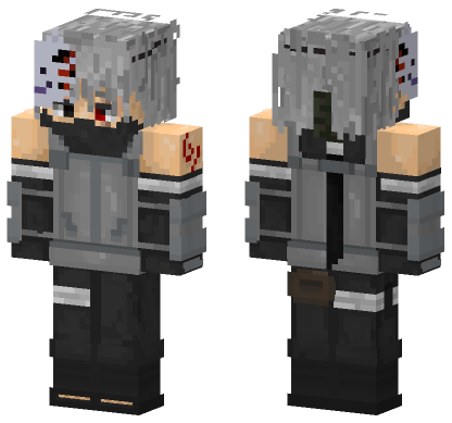 Kakashi Anbu Naruto Shippuden Minecraft Bedrock skin