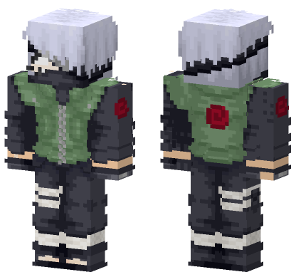 Kakashi Hatake Skin Minecraft Bedrock skin