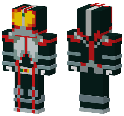 Kamen Rider 555 Faiz Minecraft Bedrock skin