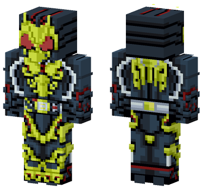 Kamen Rider 6403555 Minecraft Bedrock skin
