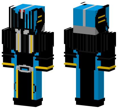 Kamen Rider Diend Skin Minecraft Bedrock skin