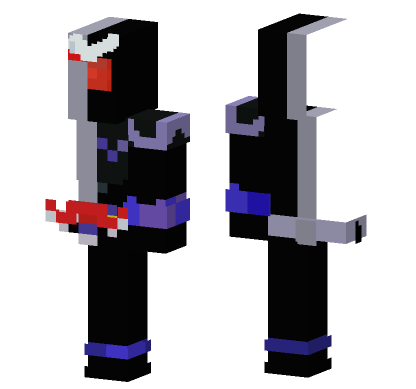 Kamen Rider Double Joker Half Minecraft Bedrock skin