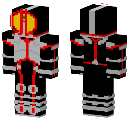 Kamen Rider Faiz Minecraft Bedrock skin
