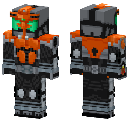Kamen Rider Ketaros Minecraft Bedrock skin