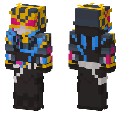 Kamen Rider Neon Minecraft Bedrock skin