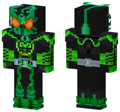 Kamen Rider OOO Gatakiriba Combo Minecraft Bedrock skin