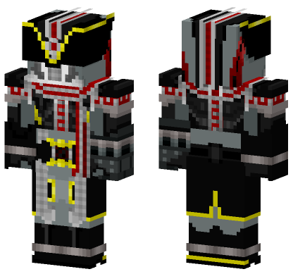Kamen Rider Yuuki Hijack Form Minecraft Bedrock skin