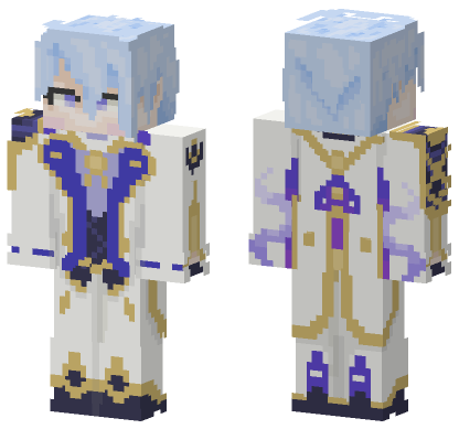 Kamisato Ayato Skin Minecraft Bedrock skin