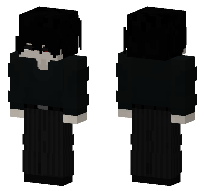 Kaneki Ken Black Reaper Form Minecraft Bedrock skin