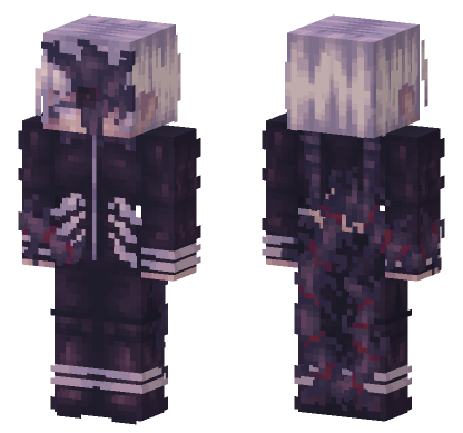 Kaneki Ken Tokyo Ghoul Minecraft Bedrock skin