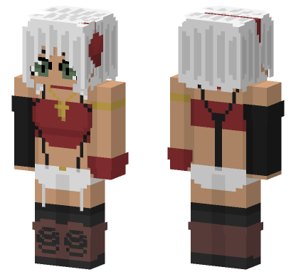 Karen Tachibana Soul Link Minecraft Bedrock skin