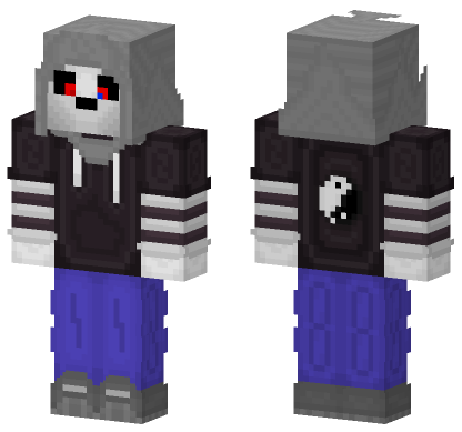 Karmatale Murder Sans Minecraft Bedrock skin