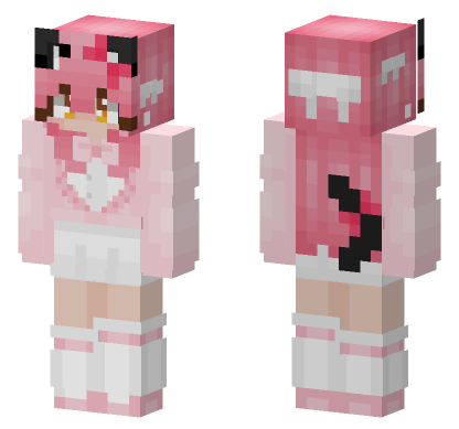 Kawaii Chan In Kawaii Sweater Minecraft Bedrock skin